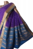 Grand Contrast Checks Butta Pure Mysore Crepe Silk Saree